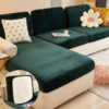 Easy Sofa Covers - Deluxe Velvet Sofa Cushion Covers for Sectionals